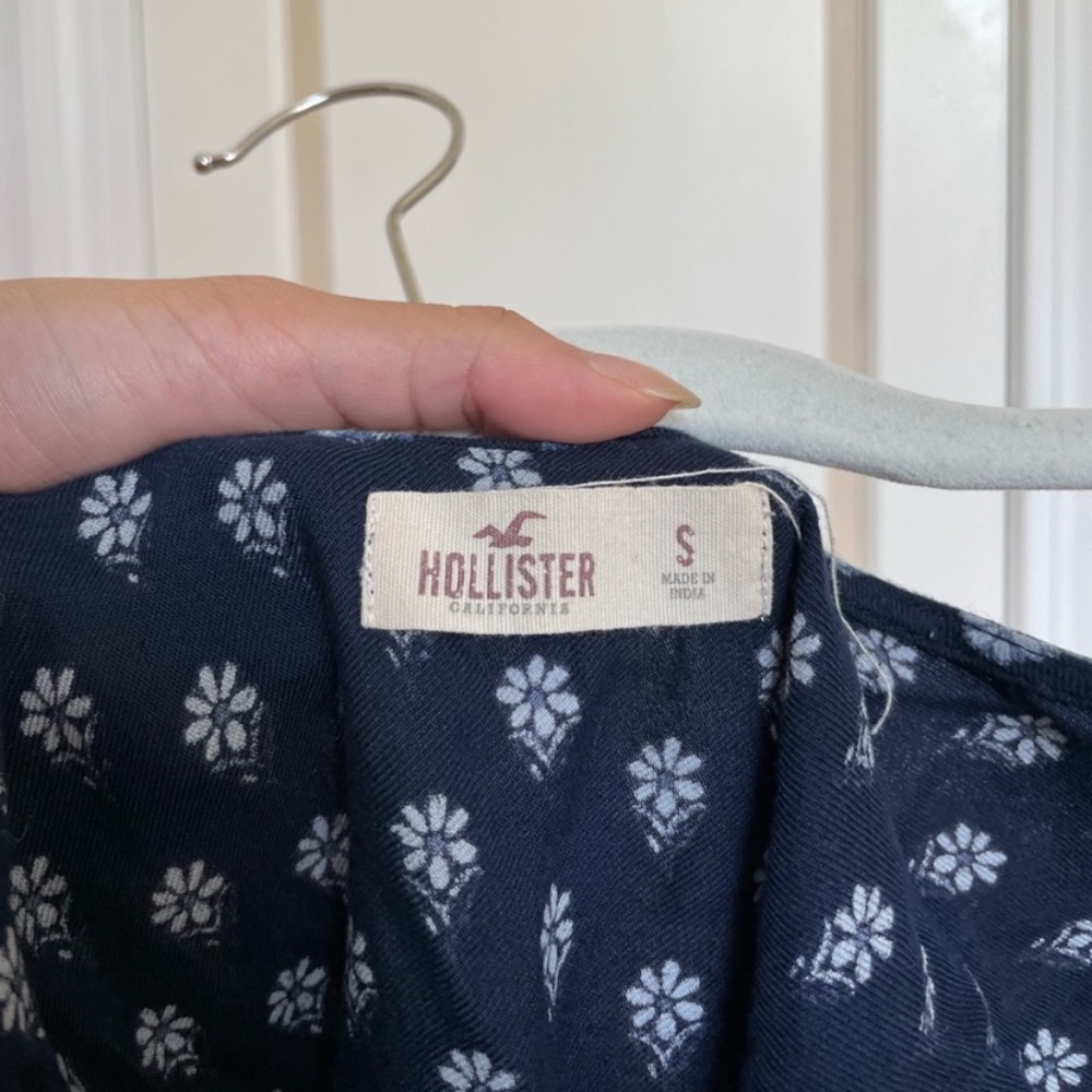 Navy Patterned Romper - image 5